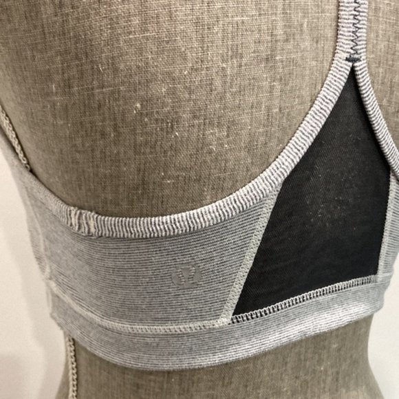 LULULEMON Energy Grey Flow Y Longline Bra Medium Support 6​​ - Picture 4 of 9